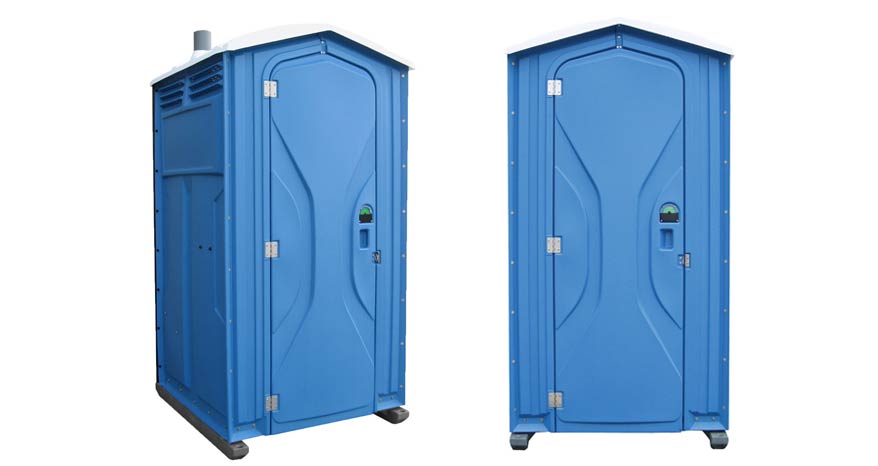 Long-term porta potty units on site in Rolla, Missouri